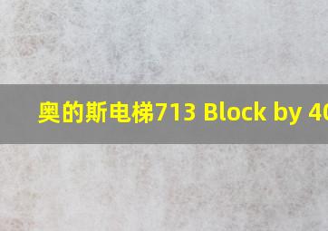 奥的斯电梯713 Block by 401